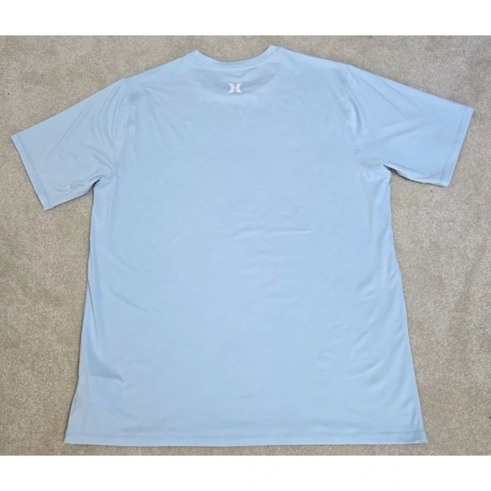 Hurley Icon Hybrid UPF Short Sleeve Tee Men's‎ XL Light Blue NWT
